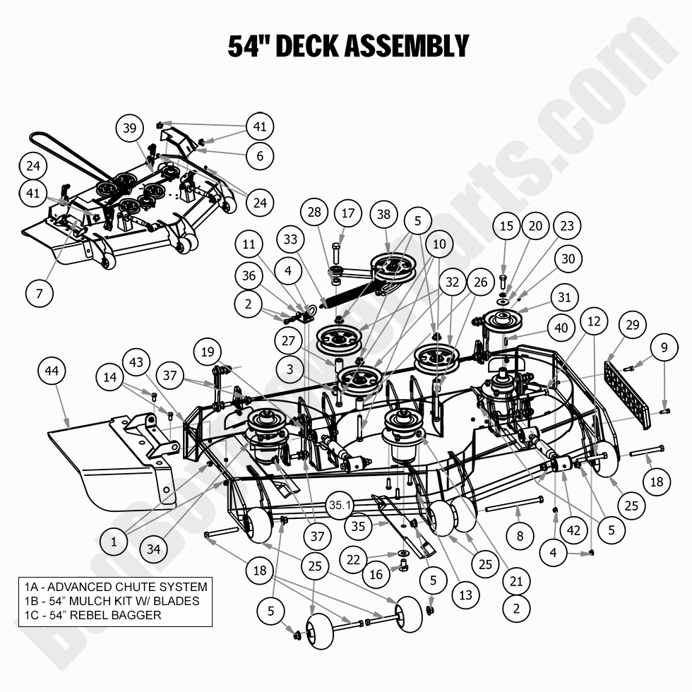 2020 Rebel - 54" Deck Assembly